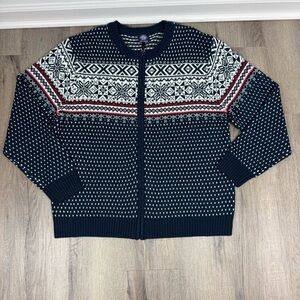 Icewear Magnus Norwegian Wool Blend Sweater 2XL Nordic Knit Cardigan Zipper